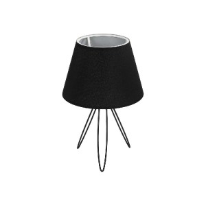 glo-204-0086-204_0086_0 GLOBOSTAR® TRIP 204-0086 ΜΟΝΤΕΡΝΟ ΕΠΙΤΡΑΠΕΖΙΟ ΦΩΤΙΣΤΙΚΟ ΠΟΡΤΑΤΙΦ ΜΕ ΝΤΟΥΙ 1 X E27 AC 220-240V IP20 - ΜΑΥΡΟ - Μ22 X Π22 X Υ34CM