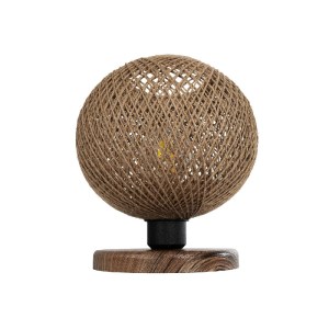 glo-204-0087-204_0087_4 GLOBOSTAR® BOWL 204-0087 ΜΟΝΤΕΡΝΟ ΕΠΙΤΡΑΠΕΖΙΟ ΦΩΤΙΣΤΙΚΟ ΠΟΡΤΑΤΙΦ ΜΕ ΝΤΟΥΙ 1 X E27 AC 220-240V IP20 - ΚΑΦΕ & ΜΠΕΖ - Μ22 X Π22 X Υ23CM