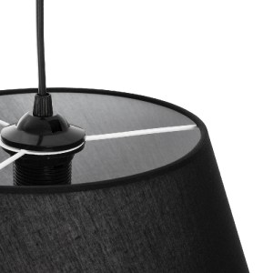 glo-204-0088-204_0088_7 GLOBOSTAR® TRIANGLE 204-0088 ΜΟΝΤΕΡΝΟ ΚΡΕΜΑΣΤΟ ΦΩΤΙΣΤΙΚΟ ΟΡΟΦΗΣ ΜΕ ΝΤΟΥΙ 1 X E27 AC 220-240V IP20 - ΜΑΥΡΟ - Μ35 X Π35 X Υ24CM
