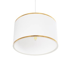 glo-204-0091-204_0091_5 GLOBOSTAR® LOFTY 204-0091 ΜΟΝΤΕΡΝΟ ΚΡΕΜΑΣΤΟ ΦΩΤΙΣΤΙΚΟ ΟΡΟΦΗΣ ΜΕ ΝΤΟΥΙ 1 X E27 AC 220-240V IP20 - ΛΕΥΚΟ - Μ37 X Π37 X Υ21CM