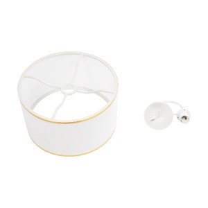 glo-204-0091-204_0091_9 GLOBOSTAR® LOFTY 204-0091 ΜΟΝΤΕΡΝΟ ΚΡΕΜΑΣΤΟ ΦΩΤΙΣΤΙΚΟ ΟΡΟΦΗΣ ΜΕ ΝΤΟΥΙ 1 X E27 AC 220-240V IP20 - ΛΕΥΚΟ - Μ37 X Π37 X Υ21CM