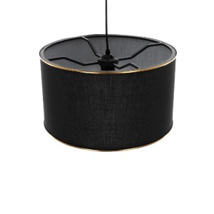 glo-204-0092-204_0092_6 GLOBOSTAR® LOFTY 204-0092 ΜΟΝΤΕΡΝΟ ΚΡΕΜΑΣΤΟ ΦΩΤΙΣΤΙΚΟ ΟΡΟΦΗΣ ΜΕ ΝΤΟΥΙ 1 X E27 AC 220-240V IP20 - ΜΑΥΡΟ - Μ37 X Π37 X Υ21CM