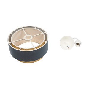 glo-204-0094-204_0094_10 GLOBOSTAR® BIGGIE 204-0094 ΜΟΝΤΕΡΝΟ ΚΡΕΜΑΣΤΟ ΦΩΤΙΣΤΙΚΟ ΟΡΟΦΗΣ ΜΕ ΝΤΟΥΙ 1 X E27 AC 220-240V IP20 - ΜΠΛΕ & ΜΠΕΖ - Μ30 X Π30 X Υ17CM