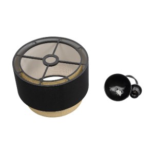glo-204-0098-204_0098_10 GLOBOSTAR® BIGGIE 204-0098 ΜΟΝΤΕΡΝΟ ΚΡΕΜΑΣΤΟ ΦΩΤΙΣΤΙΚΟ ΟΡΟΦΗΣ ΜΕ ΝΤΟΥΙ 1 X E27 AC 220-240V IP20 - ΜΑΥΡΟ & ΜΠΕΖ - Μ30 X Π30 X Υ26CM