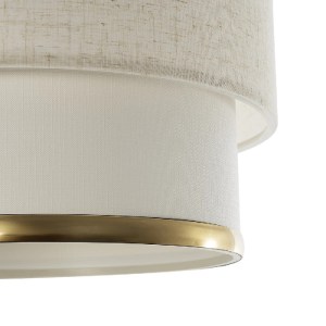 glo-204-0100-204_0100_7 GLOBOSTAR® FOCUS 204-0100 ΜΟΝΤΕΡΝΟ ΚΡΕΜΑΣΤΟ ΦΩΤΙΣΤΙΚΟ ΟΡΟΦΗΣ ΜΕ ΝΤΟΥΙ 1 X E27 AC 220-240V IP20 - ΛΕΥΚΟ & ΜΠΕΖ - Μ30 X Π30 X Υ23CM