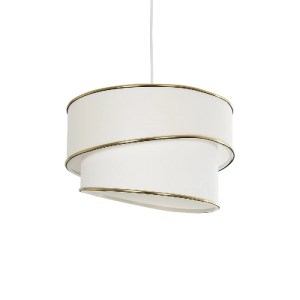 glo-204-0102-204_0102_0 GLOBOSTAR® CYCLOP 204-0102 ΜΟΝΤΕΡΝΟ ΚΡΕΜΑΣΤΟ ΦΩΤΙΣΤΙΚΟ ΟΡΟΦΗΣ ΜΕ ΝΤΟΥΙ 1 X E27 AC 220-240V IP20 - ΜΠΕΖ & ΛΕΥΚΟ - Μ30 X Π30 X Υ24CM