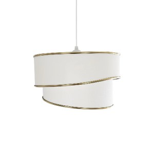 glo-204-0102-204_0102_4 GLOBOSTAR® CYCLOP 204-0102 ΜΟΝΤΕΡΝΟ ΚΡΕΜΑΣΤΟ ΦΩΤΙΣΤΙΚΟ ΟΡΟΦΗΣ ΜΕ ΝΤΟΥΙ 1 X E27 AC 220-240V IP20 - ΜΠΕΖ & ΛΕΥΚΟ - Μ30 X Π30 X Υ24CM