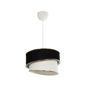 glo-204-0103-204_0103_3 GLOBOSTAR® CYCLOP 204-0103 ΜΟΝΤΕΡΝΟ ΚΡΕΜΑΣΤΟ ΦΩΤΙΣΤΙΚΟ ΟΡΟΦΗΣ ΜΕ ΝΤΟΥΙ 1 X E27 AC 220-240V IP20 - ΜΑΥΡΟ & ΛΕΥΚΟ - Μ30 X Π30 X Υ24CM