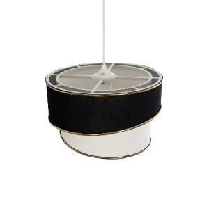 glo-204-0103-204_0103_6 GLOBOSTAR® CYCLOP 204-0103 ΜΟΝΤΕΡΝΟ ΚΡΕΜΑΣΤΟ ΦΩΤΙΣΤΙΚΟ ΟΡΟΦΗΣ ΜΕ ΝΤΟΥΙ 1 X E27 AC 220-240V IP20 - ΜΑΥΡΟ & ΛΕΥΚΟ - Μ30 X Π30 X Υ24CM