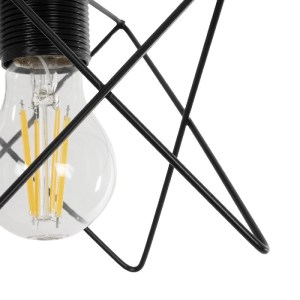 glo-204-0109-204_0109_7 GLOBOSTAR® PATRICK 204-0109 ΜΟΝΤΕΡΝΟ ΚΡΕΜΑΣΤΟ ΦΩΤΙΣΤΙΚΟ ΟΡΟΦΗΣ ΜΕ ΝΤΟΥΙ 1 X E27 AC 220-240V IP20 - ΜΑΥΡΟ - Μ25 X Π25 X Υ55CM