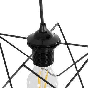 glo-204-0109-204_0109_8 GLOBOSTAR® PATRICK 204-0109 ΜΟΝΤΕΡΝΟ ΚΡΕΜΑΣΤΟ ΦΩΤΙΣΤΙΚΟ ΟΡΟΦΗΣ ΜΕ ΝΤΟΥΙ 1 X E27 AC 220-240V IP20 - ΜΑΥΡΟ - Μ25 X Π25 X Υ55CM