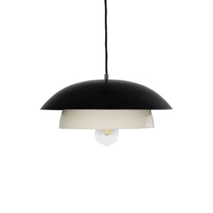 glo-204-0117-204_0117_4 GLOBOSTAR® AURA 204-0117 ΜΟΝΤΕΡΝΟ ΚΡΕΜΑΣΤΟ ΦΩΤΙΣΤΙΚΟ ΟΡΟΦΗΣ ΜΕ ΝΤΟΥΙ 1 X E27 AC 220-240V IP20 - ΜΑΥΡΟ & ΛΕΥΚΟ - Μ31 X Π31 X Υ27CM