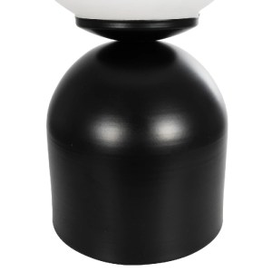 glo-204-0132-204_0132_7 GLOBOSTAR® MAGIC 204-0132 ΜΟΝΤΕΡΝΟ ΕΠΙΤΡΑΠΕΖΙΟ ΦΩΤΙΣΤΙΚΟ ΠΟΡΤΑΤΙΦ ΜΕ ΝΤΟΥΙ 1 X E14 AC 220-240V IP20 - ΜΑΥΡΟ & ΛΕΥΚΟ - Μ15 X Π15 X Υ28CM