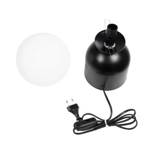 glo-204-0132-204_0132_9 GLOBOSTAR® MAGIC 204-0132 ΜΟΝΤΕΡΝΟ ΕΠΙΤΡΑΠΕΖΙΟ ΦΩΤΙΣΤΙΚΟ ΠΟΡΤΑΤΙΦ ΜΕ ΝΤΟΥΙ 1 X E14 AC 220-240V IP20 - ΜΑΥΡΟ & ΛΕΥΚΟ - Μ15 X Π15 X Υ28CM