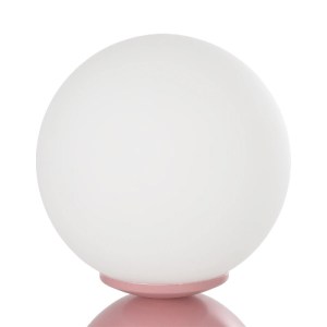glo-204-0134-204_0134_6 GLOBOSTAR® MAGIC 204-0134 ΜΟΝΤΕΡΝΟ ΕΠΙΤΡΑΠΕΖΙΟ ΦΩΤΙΣΤΙΚΟ ΠΟΡΤΑΤΙΦ ΜΕ ΝΤΟΥΙ 1 X E14 AC 220-240V IP20 - ΡΟΖ & ΛΕΥΚΟ - Μ15 X Π15 X Υ28CM