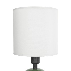glo-204-0136-204_0136_6 GLOBOSTAR® LOREN 204-0136 ΜΟΝΤΕΡΝΟ ΕΠΙΤΡΑΠΕΖΙΟ ΦΩΤΙΣΤΙΚΟ ΠΟΡΤΑΤΙΦ ΜΕ ΝΤΟΥΙ 1 X E14 AC 220-240V IP20 - ΠΡΑΣΙΝΟ & ΜΠΕΖ - Μ15,5 X Π15,5 X Υ33CM