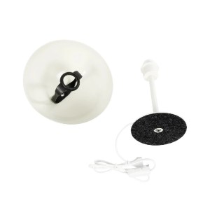 glo-204-0140-204_0140_9 GLOBOSTAR® GASCEIO 204-0140 ΜΟΝΤΕΡΝΟ ΕΠΙΤΡΑΠΕΖΙΟ ΦΩΤΙΣΤΙΚΟ ΠΟΡΤΑΤΙΦ ΜΕ ΝΤΟΥΙ 1 X E27 AC 220-240V IP20 - ΜΠΕΖ - Μ25 X Π25 X Υ37CM