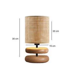 glo-204-0143-204_0143_2.webp GLOBOSTAR® KLOO 204-0143 BOHO EΠΙΤΡΑΠΕΖΙΟ ΦΩΤΙΣΤΙΚΟ ΜΟΝΟΦΩΤΟ 1 X E27 IP20 ΚΑΦΕ ΞΥΛΟ ΜΕ ΜΠΕ