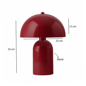 glo-204-0148-204_0148_2.webp GLOBOSTAR® GASCO 204-0148 ΜΟΝΤΕΡΝΟ EΠΙΤΡΑΠΕΖΙΟ ΦΩΤΙΣΤΙΚΟ ΜΟΝΟΦΩΤΟ 1 X E27 IP20 ΚΟΚΚΙΝΟ ΜΕΤ