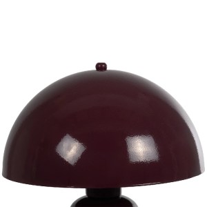 glo-204-0148-204_0148_6 GLOBOSTAR® GASCO 204-0148 ΜΟΝΤΕΡΝΟ ΕΠΙΤΡΑΠΕΖΙΟ ΦΩΤΙΣΤΙΚΟ ΠΟΡΤΑΤΙΦ ΜΕ ΝΤΟΥΙ 1 X E27 AC 220-240V IP20 - ΚΟΚΚΙΝΟ - Μ26 X Π26 X Υ35CM