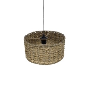 glo-204-0157-204_0157_6 GLOBOSTAR® POMEGRANDE 204-0157 BOHO ΚΡΕΜΑΣΤΟ ΦΩΤΙΣΤΙΚΟ ΟΡΟΦΗΣ ΜΕ ΝΤΟΥΙ 1 X E27 AC 220-240V IP20 - ΜΠΕΖ - Μ31 X Π31 X Υ18CM