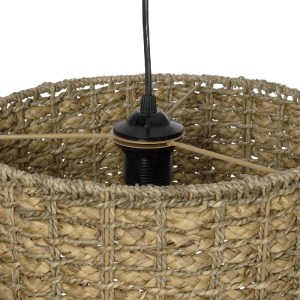 glo-204-0157-204_0157_8 GLOBOSTAR® POMEGRANDE 204-0157 BOHO ΚΡΕΜΑΣΤΟ ΦΩΤΙΣΤΙΚΟ ΟΡΟΦΗΣ ΜΕ ΝΤΟΥΙ 1 X E27 AC 220-240V IP20 - ΜΠΕΖ - Μ31 X Π31 X Υ18CM
