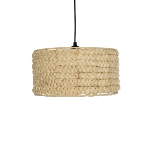 glo-204-0161-204_0161_4 GLOBOSTAR® POMEGRANDE 204-0161 BOHO ΚΡΕΜΑΣΤΟ ΦΩΤΙΣΤΙΚΟ ΟΡΟΦΗΣ ΜΕ ΝΤΟΥΙ 1 X E27 AC 220-240V IP20 - ΜΠΕΖ - Μ32 X Π32 X Υ19CM