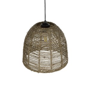 glo-204-0162-204_0162_6 GLOBOSTAR® MEKA 204-0162 BOHO ΚΡΕΜΑΣΤΟ ΦΩΤΙΣΤΙΚΟ ΟΡΟΦΗΣ ΜΕ ΝΤΟΥΙ 1 X E27 AC 220-240V IP20 - ΚΑΦΕ - Μ30 X Π30 X Υ28CM