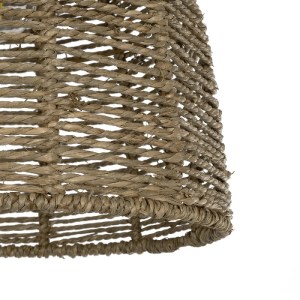 glo-204-0162-204_0162_7 GLOBOSTAR® MEKA 204-0162 BOHO ΚΡΕΜΑΣΤΟ ΦΩΤΙΣΤΙΚΟ ΟΡΟΦΗΣ ΜΕ ΝΤΟΥΙ 1 X E27 AC 220-240V IP20 - ΚΑΦΕ - Μ30 X Π30 X Υ28CM