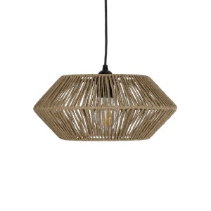 glo-204-0164-204_0164_4 GLOBOSTAR® CASTRO 204-0164 BOHO ΚΡΕΜΑΣΤΟ ΦΩΤΙΣΤΙΚΟ ΟΡΟΦΗΣ ΜΕ ΝΤΟΥΙ 1 X E27 AC 220-240V IP20 - ΜΠΕΖ - Μ33 X Π33 X Υ17CM