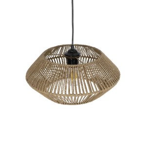 glo-204-0164-204_0164_6 GLOBOSTAR® CASTRO 204-0164 BOHO ΚΡΕΜΑΣΤΟ ΦΩΤΙΣΤΙΚΟ ΟΡΟΦΗΣ ΜΕ ΝΤΟΥΙ 1 X E27 AC 220-240V IP20 - ΜΠΕΖ - Μ33 X Π33 X Υ17CM