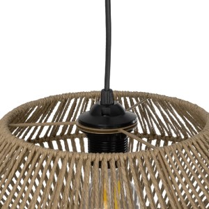 glo-204-0164-204_0164_8 GLOBOSTAR® CASTRO 204-0164 BOHO ΚΡΕΜΑΣΤΟ ΦΩΤΙΣΤΙΚΟ ΟΡΟΦΗΣ ΜΕ ΝΤΟΥΙ 1 X E27 AC 220-240V IP20 - ΜΠΕΖ - Μ33 X Π33 X Υ17CM