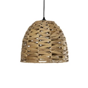 glo-204-0165-204_0165_4 GLOBOSTAR® MEKA 204-0165 BOHO ΚΡΕΜΑΣΤΟ ΦΩΤΙΣΤΙΚΟ ΟΡΟΦΗΣ ΜΕ ΝΤΟΥΙ 1 X E27 AC 220-240V IP20 - ΜΠΕΖ - Μ30 X Π30 X Υ28CM