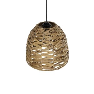 glo-204-0165-204_0165_6 GLOBOSTAR® MEKA 204-0165 BOHO ΚΡΕΜΑΣΤΟ ΦΩΤΙΣΤΙΚΟ ΟΡΟΦΗΣ ΜΕ ΝΤΟΥΙ 1 X E27 AC 220-240V IP20 - ΜΠΕΖ - Μ30 X Π30 X Υ28CM