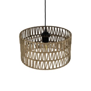 glo-204-0166-204_0166_6 GLOBOSTAR® POMEGRANDE 204-0166 BOHO ΚΡΕΜΑΣΤΟ ΦΩΤΙΣΤΙΚΟ ΟΡΟΦΗΣ ΜΕ ΝΤΟΥΙ 1 X E27 AC 220-240V IP20 - ΜΠΕΖ - Μ30 X Π30 X Υ18CM