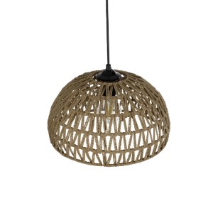 glo-204-0167-204_0167_6 GLOBOSTAR® SAND 204-0167 BOHO ΚΡΕΜΑΣΤΟ ΦΩΤΙΣΤΙΚΟ ΟΡΟΦΗΣ ΜΕ ΝΤΟΥΙ 1 X E27 AC 220-240V IP20 - ΜΠΕΖ - Μ30 X Π30 X Υ19CM