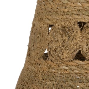 glo-204-0171-204_0171_8 GLOBOSTAR® PANIER 204-0171 BOHO ΚΡΕΜΑΣΤΟ ΦΩΤΙΣΤΙΚΟ ΟΡΟΦΗΣ ΜΕ ΝΤΟΥΙ 1 X E27 AC 220-240V IP20 - ΜΠΕΖ - Μ32 X Π32 X Υ30CM