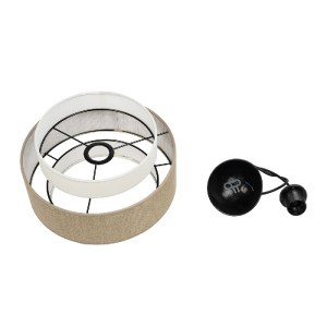 glo-204-0172-204_0172_10 GLOBOSTAR® SOHO 204-0172 ΜΟΝΤΕΡΝΟ ΚΡΕΜΑΣΤΟ ΦΩΤΙΣΤΙΚΟ ΟΡΟΦΗΣ ΜΕ ΝΤΟΥΙ 1 X E27 AC 220-240V IP20 - ΚΑΦΕ & ΜΠΕΖ - Μ30 X Π30 X Υ20CM