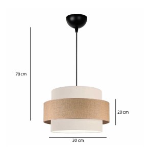 glo-204-0172-204_0172_2.webp GLOBOSTAR® SOHO 204-0172 ΜΟΝΤΕΡΝΟ ΚΡΕΜΑΣΤΟ ΦΩΤΙΣΤΙΚΟ KΑΠΕΛΟ ΜΟΝΟΦΩΤΟ 1 X E27 IP20 ΜΠΕΖ & Κ