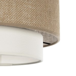 glo-204-0172-204_0172_7 GLOBOSTAR® SOHO 204-0172 ΜΟΝΤΕΡΝΟ ΚΡΕΜΑΣΤΟ ΦΩΤΙΣΤΙΚΟ ΟΡΟΦΗΣ ΜΕ ΝΤΟΥΙ 1 X E27 AC 220-240V IP20 - ΚΑΦΕ & ΜΠΕΖ - Μ30 X Π30 X Υ20CM