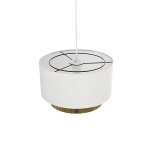 glo-204-0173-204_0173_6 GLOBOSTAR® BASIL 204-0173 ΜΟΝΤΕΡΝΟ ΚΡΕΜΑΣΤΟ ΦΩΤΙΣΤΙΚΟ ΟΡΟΦΗΣ ΜΕ ΝΤΟΥΙ 1 X E27 AC 220-240V IP20 - ΜΠΕΖ & ΧΡΥΣΟ - Μ30 X Π30 X Υ20CM