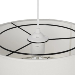 glo-204-0173-204_0173_8 GLOBOSTAR® BASIL 204-0173 ΜΟΝΤΕΡΝΟ ΚΡΕΜΑΣΤΟ ΦΩΤΙΣΤΙΚΟ ΟΡΟΦΗΣ ΜΕ ΝΤΟΥΙ 1 X E27 AC 220-240V IP20 - ΜΠΕΖ & ΧΡΥΣΟ - Μ30 X Π30 X Υ20CM