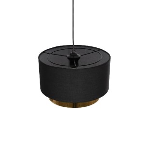 glo-204-0174-204_0174_6 GLOBOSTAR® BASIL 204-0174 ΜΟΝΤΕΡΝΟ ΚΡΕΜΑΣΤΟ ΦΩΤΙΣΤΙΚΟ ΟΡΟΦΗΣ ΜΕ ΝΤΟΥΙ 1 X E27 AC 220-240V IP20 - ΜΑΥΡΟ & ΧΡΥΣΟ - Μ30 X Π30 X Υ20CM