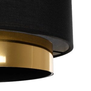 glo-204-0174-204_0174_7 GLOBOSTAR® BASIL 204-0174 ΜΟΝΤΕΡΝΟ ΚΡΕΜΑΣΤΟ ΦΩΤΙΣΤΙΚΟ ΟΡΟΦΗΣ ΜΕ ΝΤΟΥΙ 1 X E27 AC 220-240V IP20 - ΜΑΥΡΟ & ΧΡΥΣΟ - Μ30 X Π30 X Υ20CM