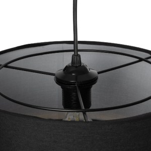 glo-204-0174-204_0174_8 GLOBOSTAR® BASIL 204-0174 ΜΟΝΤΕΡΝΟ ΚΡΕΜΑΣΤΟ ΦΩΤΙΣΤΙΚΟ ΟΡΟΦΗΣ ΜΕ ΝΤΟΥΙ 1 X E27 AC 220-240V IP20 - ΜΑΥΡΟ & ΧΡΥΣΟ - Μ30 X Π30 X Υ20CM
