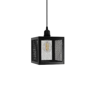 glo-204-0181-204_0181_4 GLOBOSTAR® JAULA 204-0181 ΜΟΝΤΕΡΝΟ ΚΡΕΜΑΣΤΟ ΦΩΤΙΣΤΙΚΟ ΟΡΟΦΗΣ ΜΟΝΟΦΩΤΟ 1 X E27 AC 220-240V IP20 ΜΑΥΡΟ - Μ16 X Π16 X Υ16CM