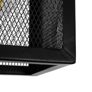 glo-204-0181-204_0181_7 GLOBOSTAR® JAULA 204-0181 ΜΟΝΤΕΡΝΟ ΚΡΕΜΑΣΤΟ ΦΩΤΙΣΤΙΚΟ ΟΡΟΦΗΣ ΜΟΝΟΦΩΤΟ 1 X E27 AC 220-240V IP20 ΜΑΥΡΟ - Μ16 X Π16 X Υ16CM