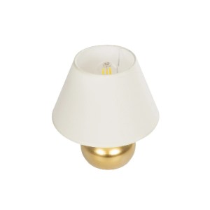 glo-204-0184-204_0184_5 GLOBOSTAR® KORG 204-0184 ΜΟΝΤΕΡΝΟ ΕΠΙΤΡΑΠΕΖΙΟ ΦΩΤΙΣΤΙΚΟ ΠΟΡΤΑΤΙΦ ΜΕ ΝΤΟΥΙ 1 X E27 AC 220-240V IP20 - ΧΑΛΚΙΝΟ & ΜΠΕΖ - Μ17 X Π17 X Υ23CM