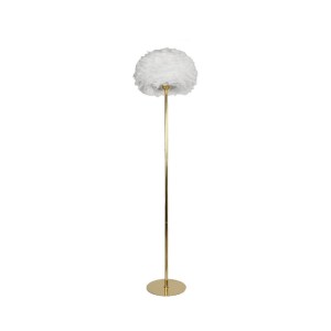 glo-204-0192-204_0192_4 GLOBOSTAR® ALES 204-0192 ΜΟΝΤΕΡΝΟ ΕΠΙΔΑΠΕΔΙΟ ΦΩΤΙΣΤΙΚΟ ΜΕ ΝΤΟΥΙ 1 X E27 AC 220-240V IP20 - ΜΠΕΖ & ΧΡΥΣΟ - Μ40 X Π40 X Υ150CM