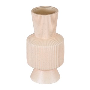 glo-20470-20470_3 GLOBOSTAR® ARTIFICIAL GARDEN CAPRI 20470 ΠΗΛΙΝΟ ΚΕΡΑΜΙΚΟ ΚΑΣΠΩ ΓΛΑΣΤΡΑ - FLOWER POT ΑΠΑΛΟ 